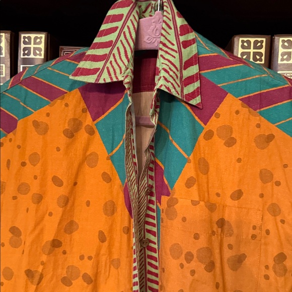 Blink Dresses & Skirts - Women’s Orange Patterned Midi Dress